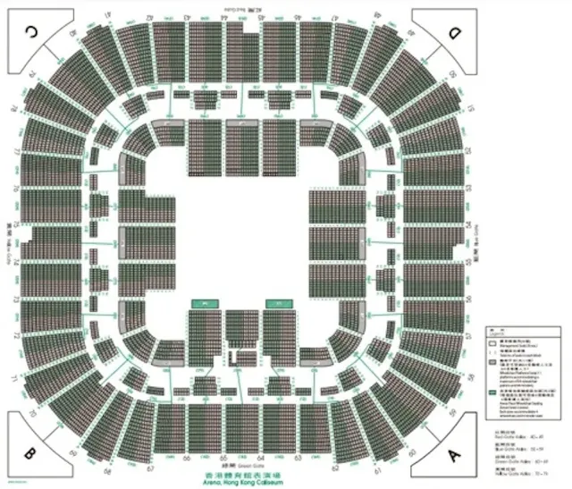 林家謙演唱會2025 座位圖
