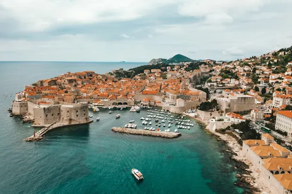 Vue aérienne de Split, Croatie