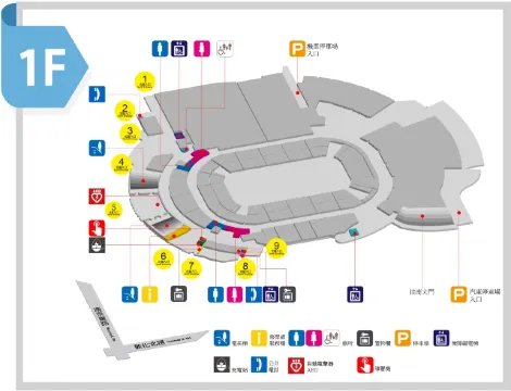 台北小巨蛋場館地圖