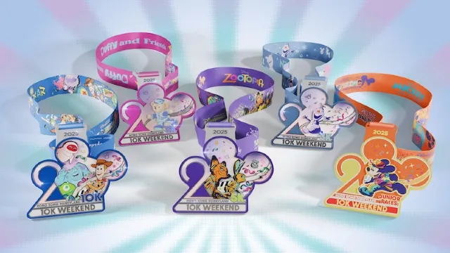 香港迪士尼路跑2025活動選手包獎牌