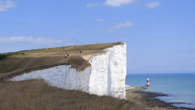 Beachy Head Cliffs & the red lighthouse