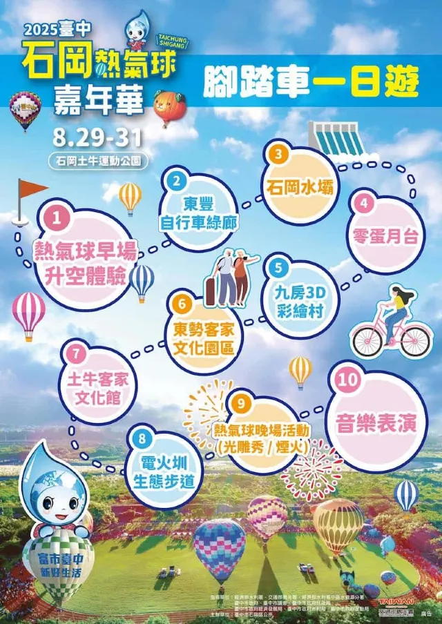 石岡熱氣球2025 腳踏車一日遊