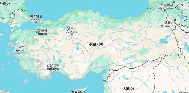 터키 여행 지도