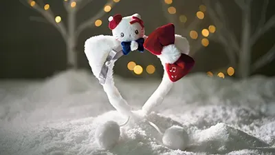 Hello Kitty 聖誕貝雷帽髮箍​