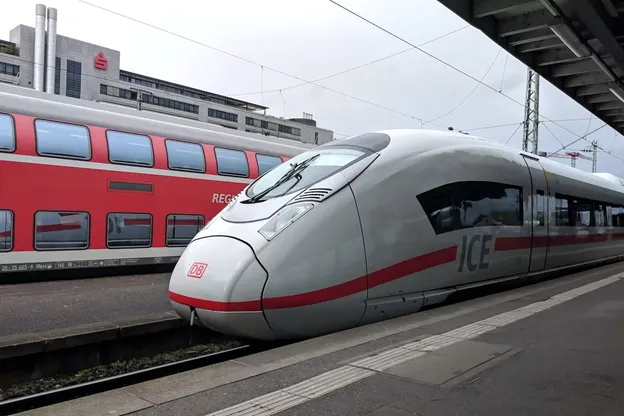 Train at the station - mainland Europe offers many cross-country rail routes