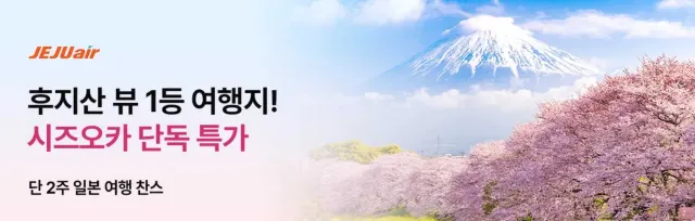 제주항공 시즈오카 항공권 특가