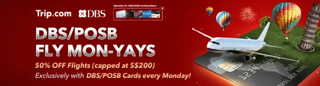 Trip.com Promo Code Singapore: DBS/POSB Cards Travel Promotion