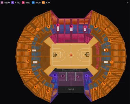 亞洲盃男籃2025座位圖