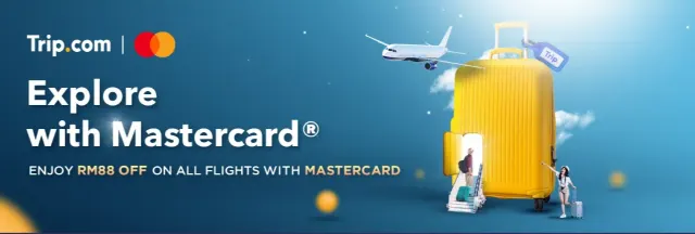 Enjoy RM88 OFF on all flights with Mastercard!