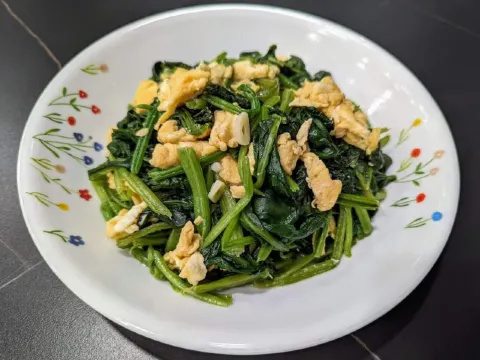 薑汁菠菜炒蛋