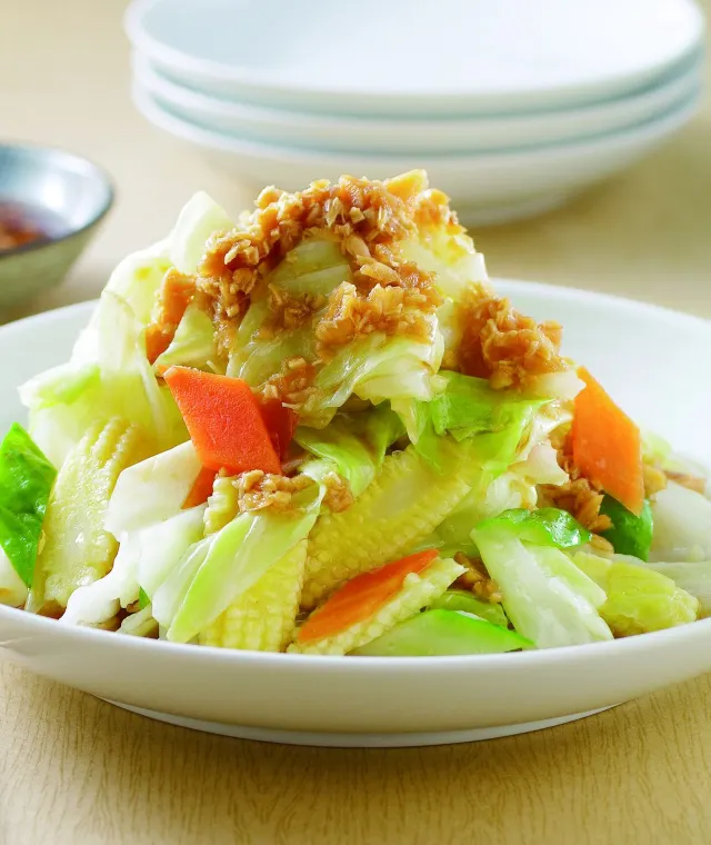 蒜香炒高麗菜