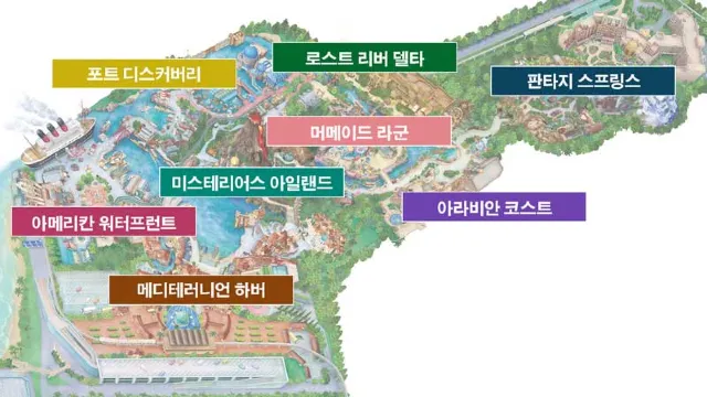 도쿄 디즈니씨 지도
