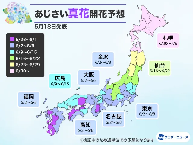 繡球花開花預測