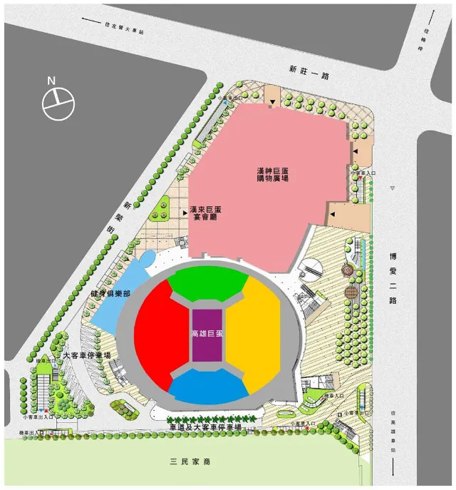 高雄巨蛋場域地圖