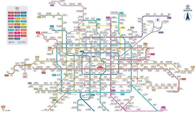 карта метро Пекина