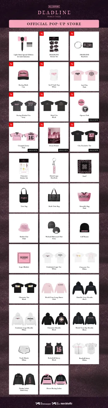 BLACKPINK台灣演唱會2025 台北快閃店特色周邊