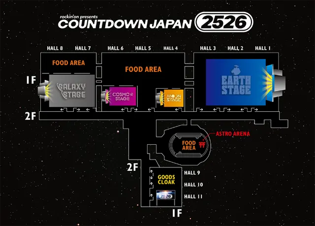 COUNTDOWN JAPAN 25/26 座席表