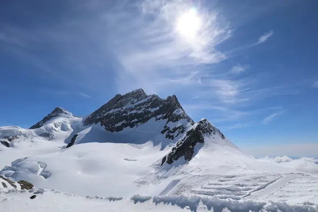 Jungfrau on a sunny day