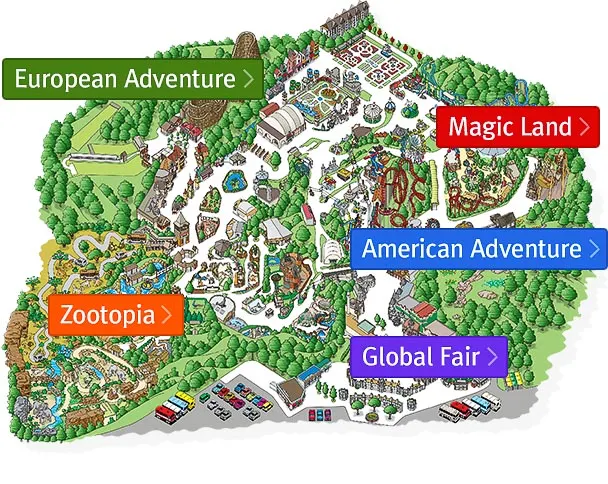 Everland Theme Park Map