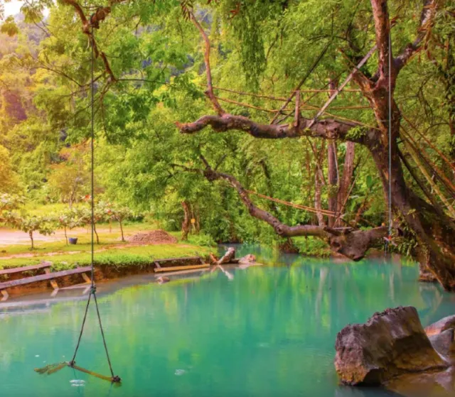 라오스 방비엥 블루라군