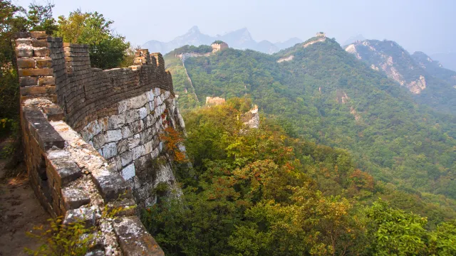 Jiankou sectionof the Great Wall of China