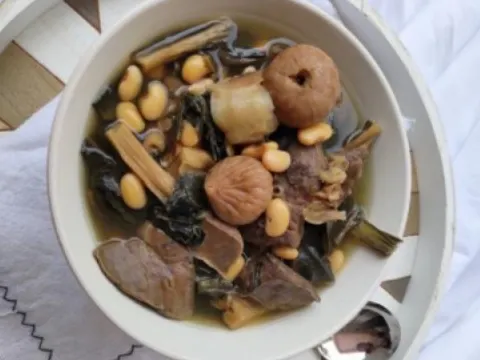 菜乾豬肺湯
