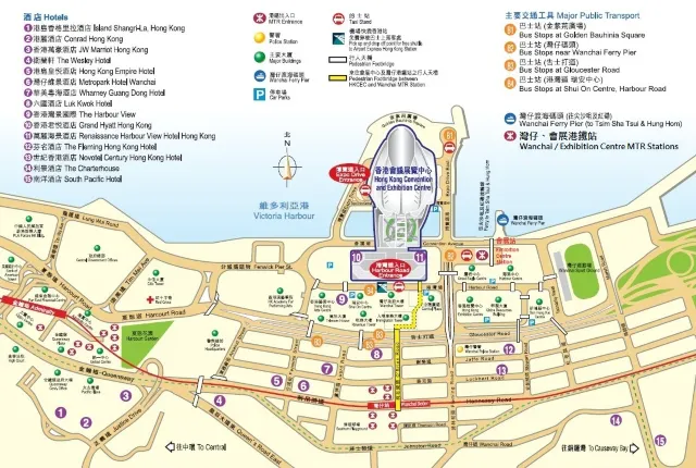 香港會議展覽中心交通圖