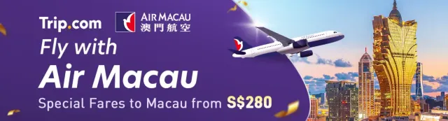 Trip.com Promo Code Singapore: Fly with Air Macau