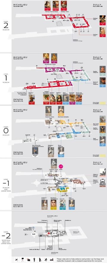 Louvre Museum Visitor Guide – Louvre Museum map