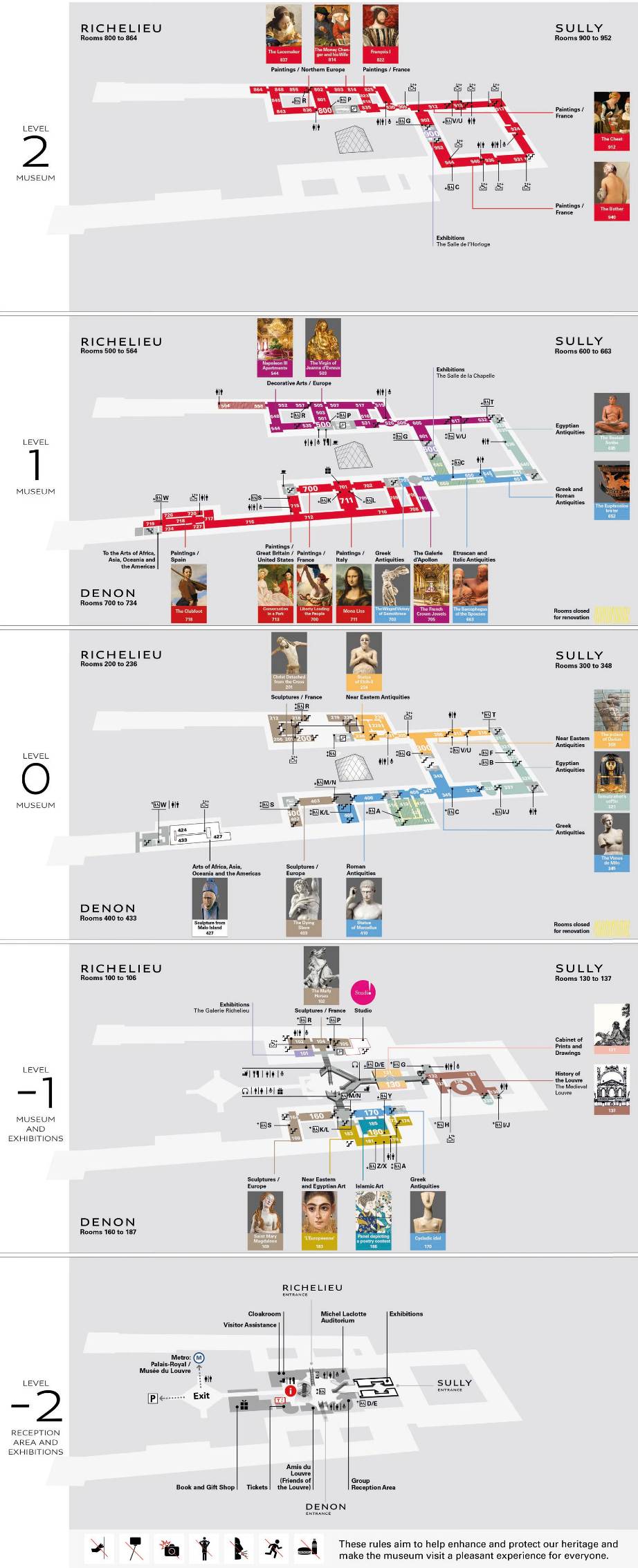 Louvre Museum map
