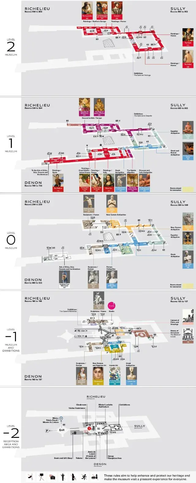 Louvre Museum map
