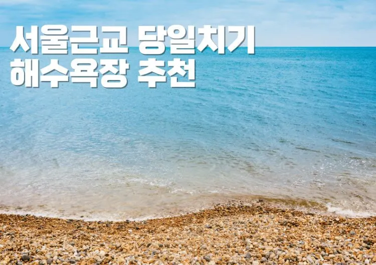 서울근교 당일치기 해수욕장 추천 