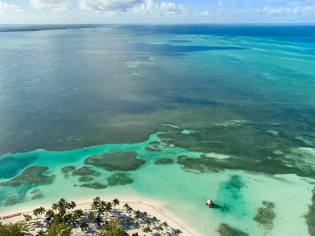 Eine Luftaufnahme der Bahamas