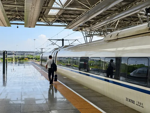 high speed rail platform in China