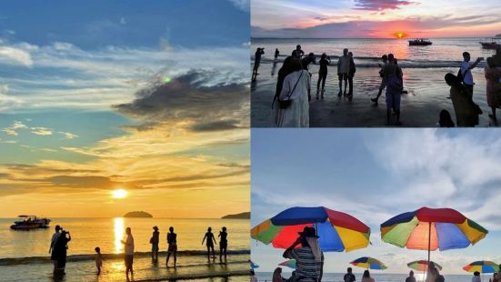 Tanjung Aru Beach is a famous 