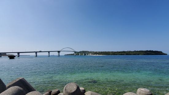 Sesoko Bridge is a picturesque