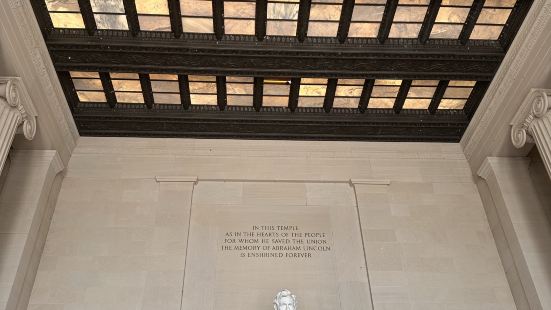 The Lincoln Memorial, situated