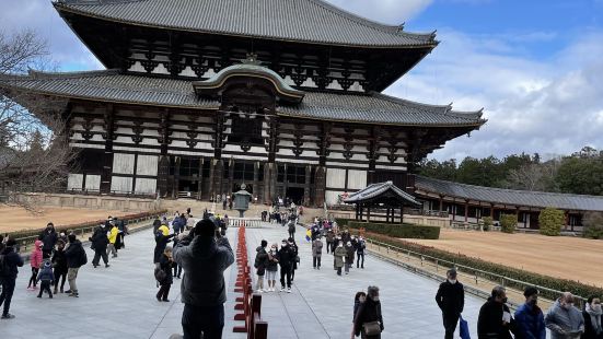 修学旅行ぶりに行きました。大仏殿も大きいし、入ってから大仏の