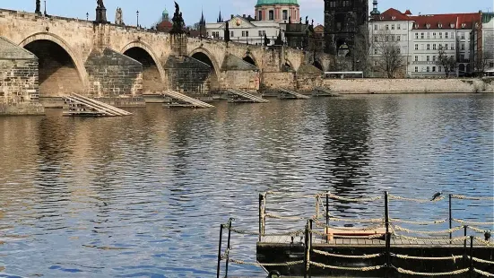 nice bridge with a nice view. 