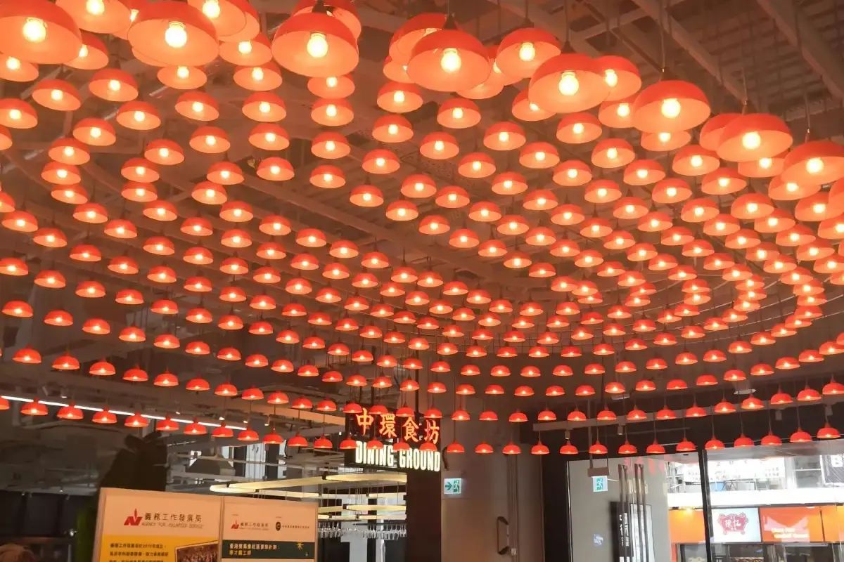 Central Market | Retro Red-Light Art Installation