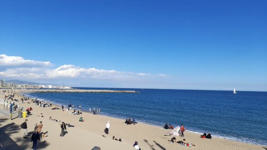 Nice enough sandy beach in the