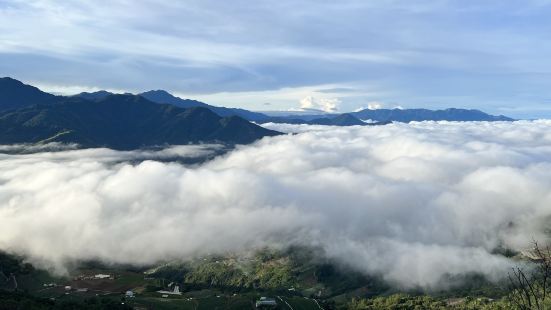 清境合歡山清晨一早上山看日出雲海藍藍的天～雲☁️像棉花一樣真