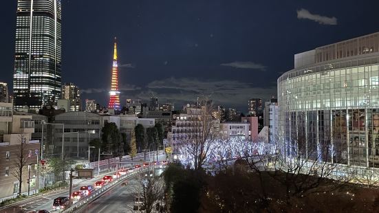 これぞ東京というゴージャスな建物からは、東京タワーを見ること