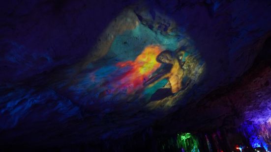 Red Flute cave in Guilin is a 