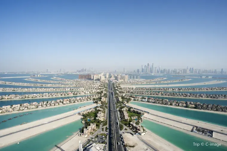 Palm Jumeirah, Dubai. 