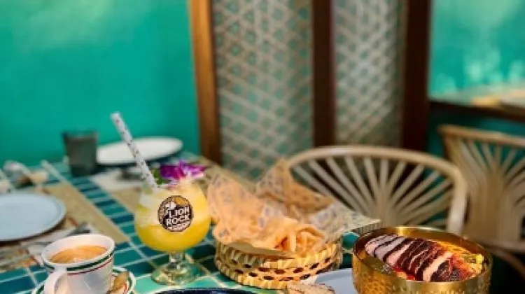 餐廳佈局充滿泰式風格