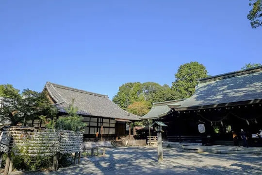 「離宮の水」が汲める水無瀬神宮,島本町,大阪府