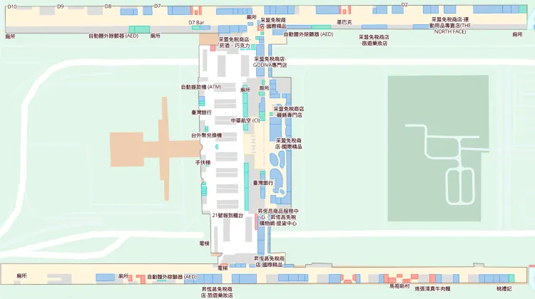 桃園機場 – 二號客運大樓 3 樓