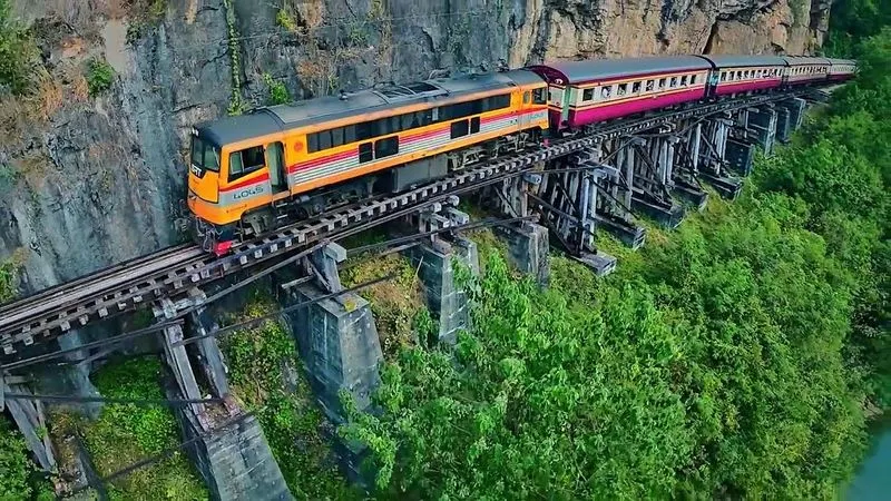 ทางรถไฟสายมรณะ - จ.กาญจนบุรี (ที่มา: thai2siam)