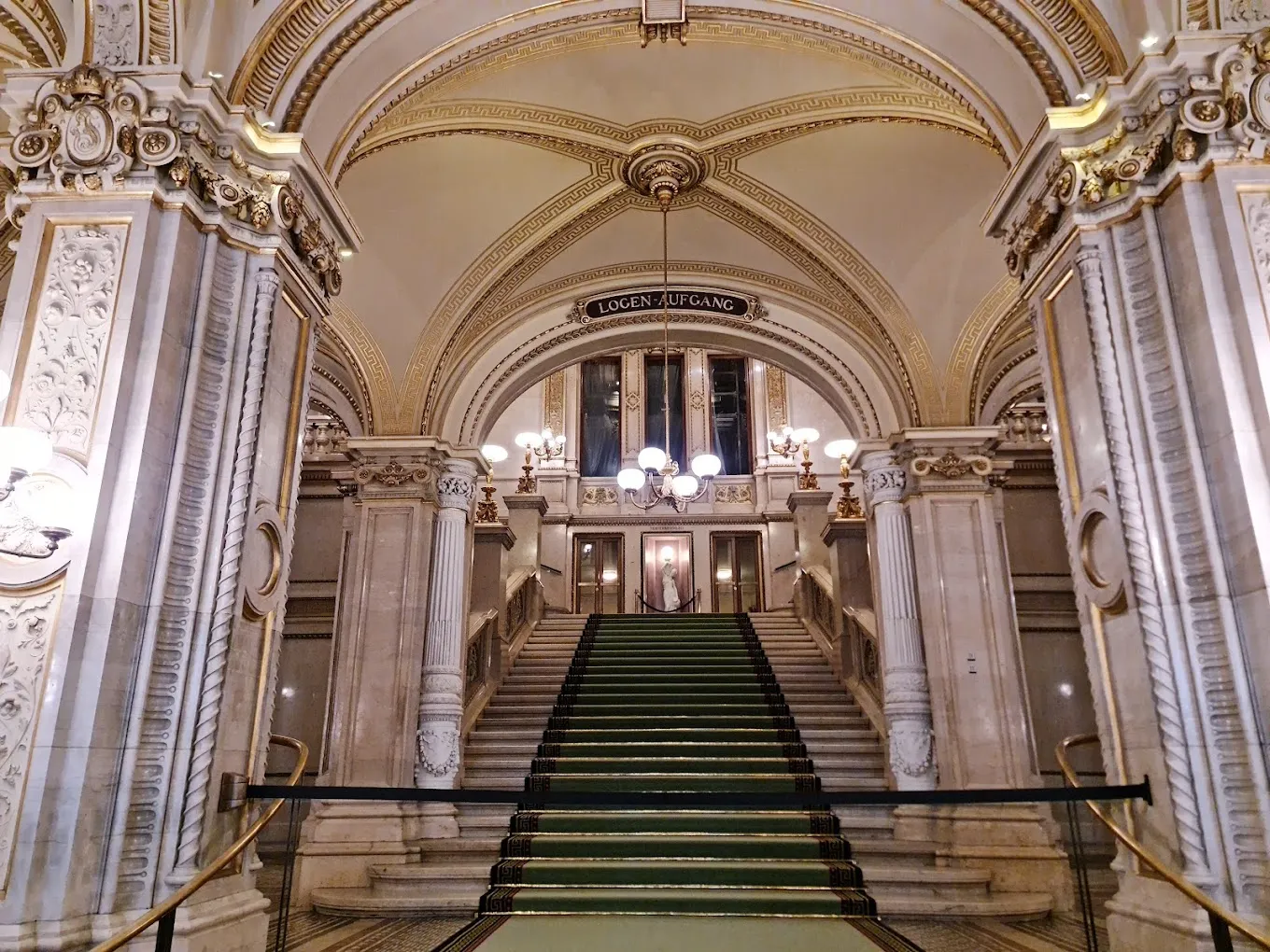 Ascending Elegance: The Grand Staircase of the Vienna Operahouse
